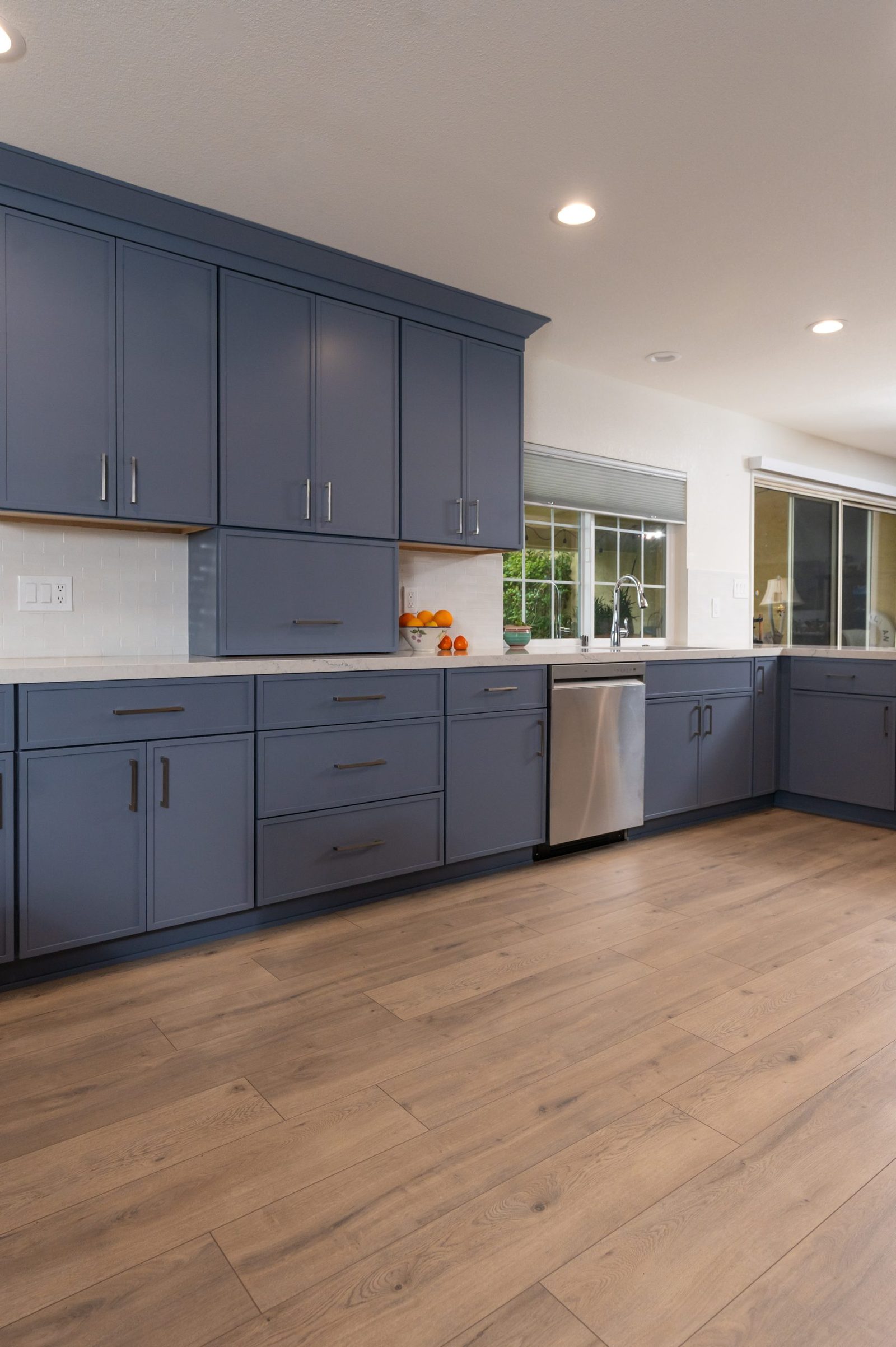 Updated kitchen shown as an after-renovation example
